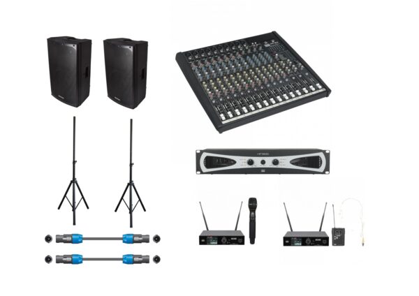 4 Speaker PA System Package - Darkstar Events Uk